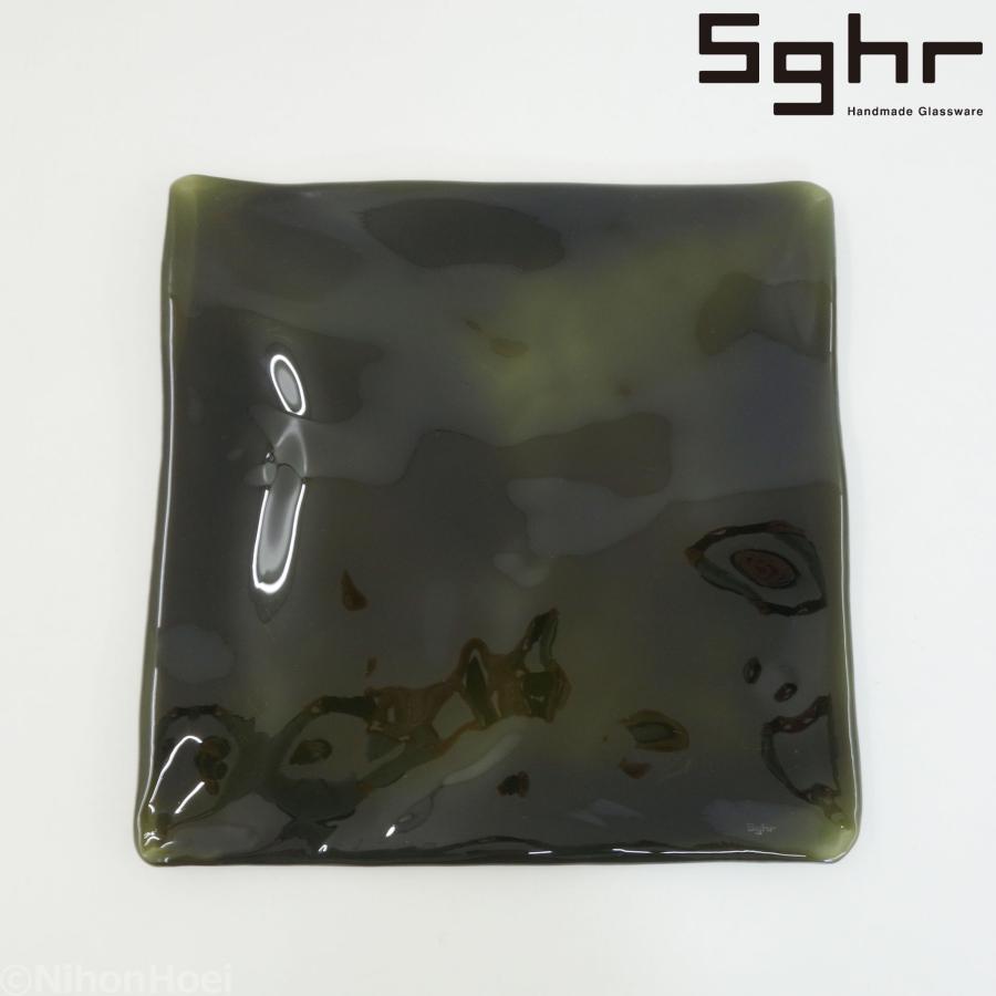 sghr（スガハラ） 送料無料 ◇ 手作りガラス ビロープレート 30cm