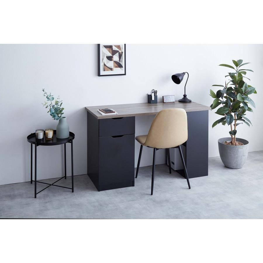 収納付きデスク Ella リモートデスク 幅120cm 送料無料 勉強机