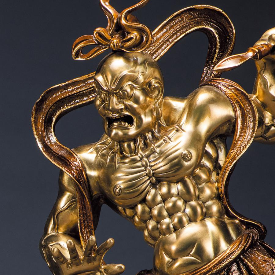 彩色 ブロンズ像 「 金剛 仁王像 」高さ52cm 守護神 家内安全 無病息災