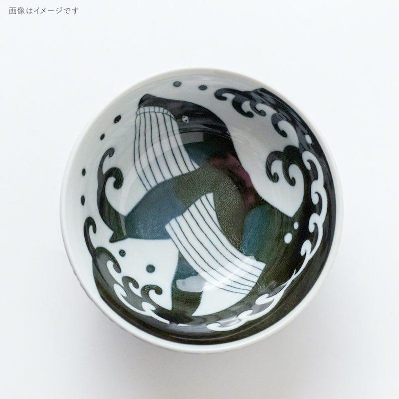 白波くじら 多用丼 15cm おしゃれ 鉢 ボウル どんぶり 和食器 美濃焼