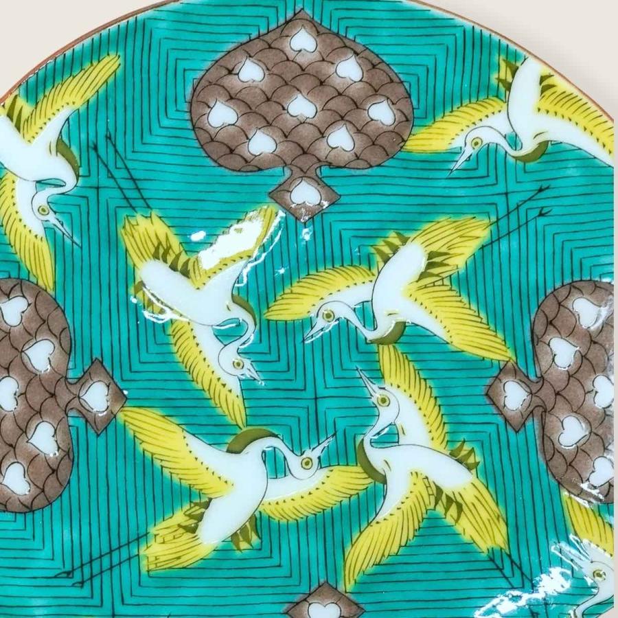 九谷焼 5号皿揃 古九谷名品絵変わり 皿 5枚セット 中皿 おしゃれ 食器