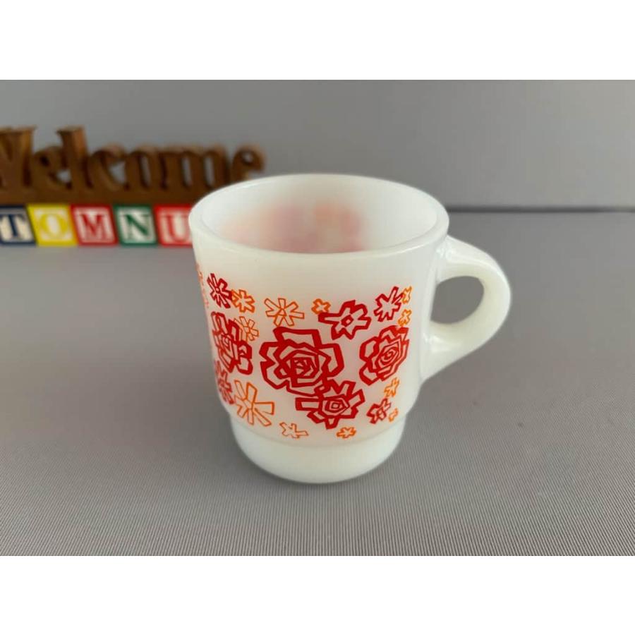 ファイヤーキング fire-king スケッチローズ マグ : Tom-nuy - 通販