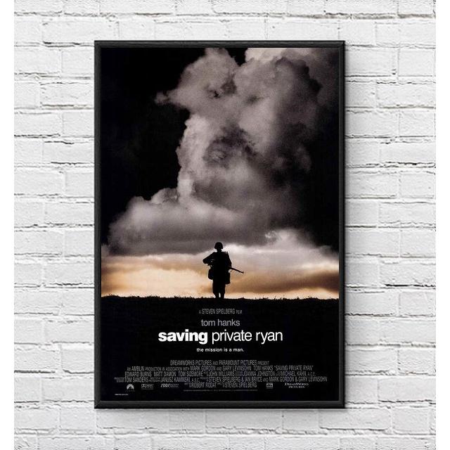 プライベートライアン 映画ポスター US版 黒フレーム付き A3サイズ mi1