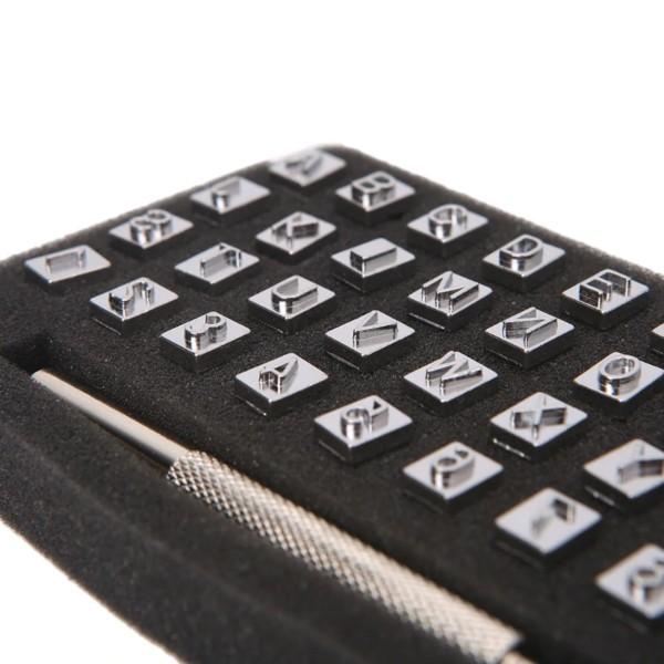 レザークラフト 文字スタンプセット 幅 6mm 36種類 - アルファベット