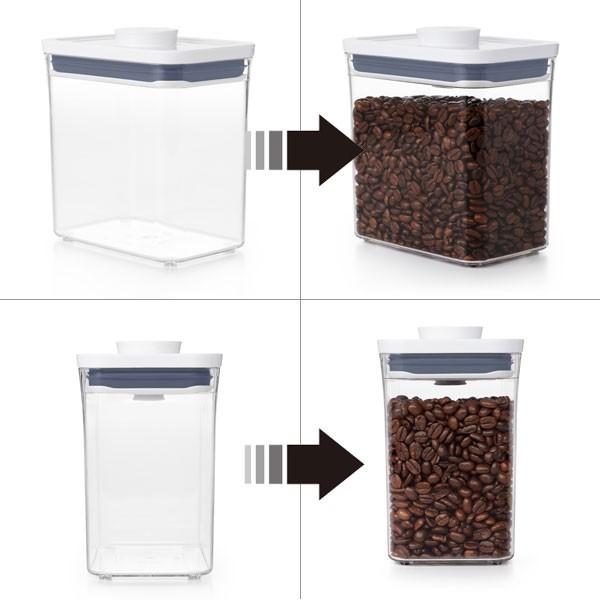 OXO（オクソー） ポップコンテナ2 POP2 レクタングルショート3個セット