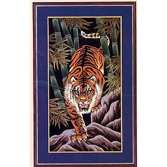 松鳩文化刺繍 彩美額7号 (文化刺繍専用額縁) 刺繍面 38×70cm 【廃番