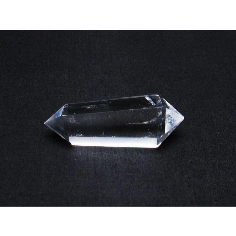 水晶 六角柱 ダブルポイント 原石 ポイント 一点物 142-7826 : 天然石