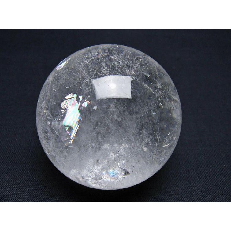 水晶 丸玉 虹入り 59mm スフィア 水晶玉 球体 玉 一点物 151-7815