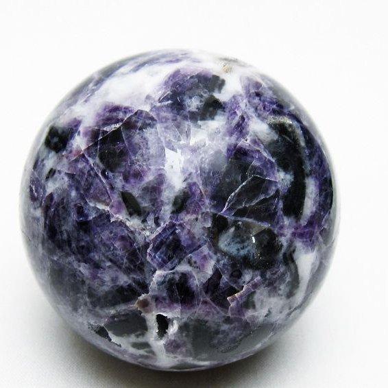 スファレライト 丸玉 67mm スフィア 置物 フローライト共生 一点物 151