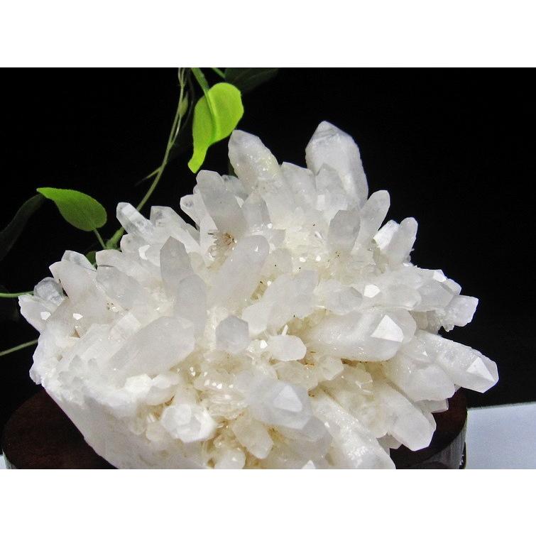 水晶クラスター 巨大 原石 1.3Kg 台座付属 送料無料 一点物 182-246