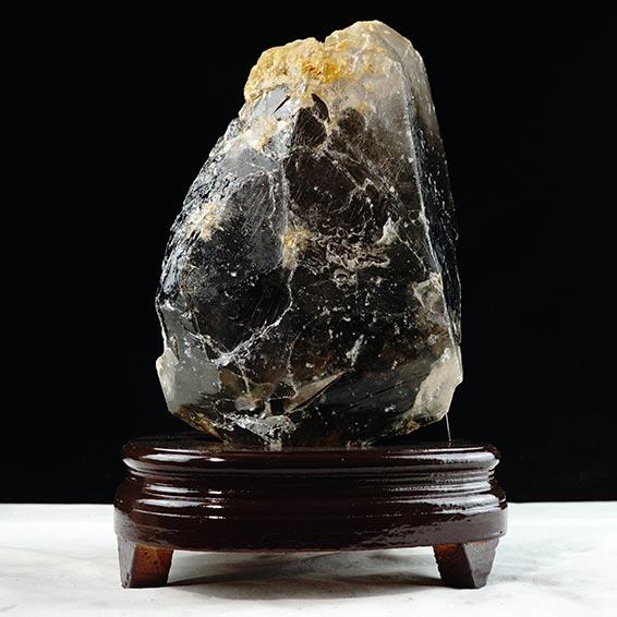 7.3Kg スモーキークォーツ 煙水晶 原石 虹入り 送料無料 一点物 291-62