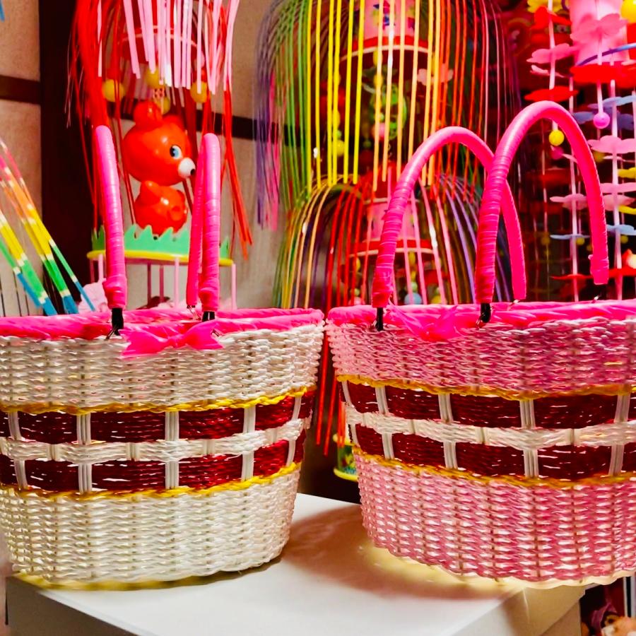 カゴバック レトロカゴ かごバッグ 篭 小物入れ 昭和レトロ