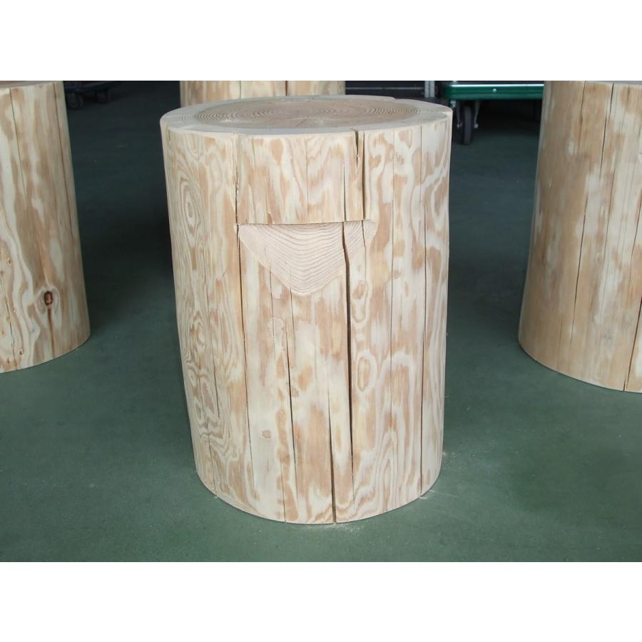 特選国産杉 丸太椅子 (取手付) 直径約35cm前後 高さ約45cm 丸太イス