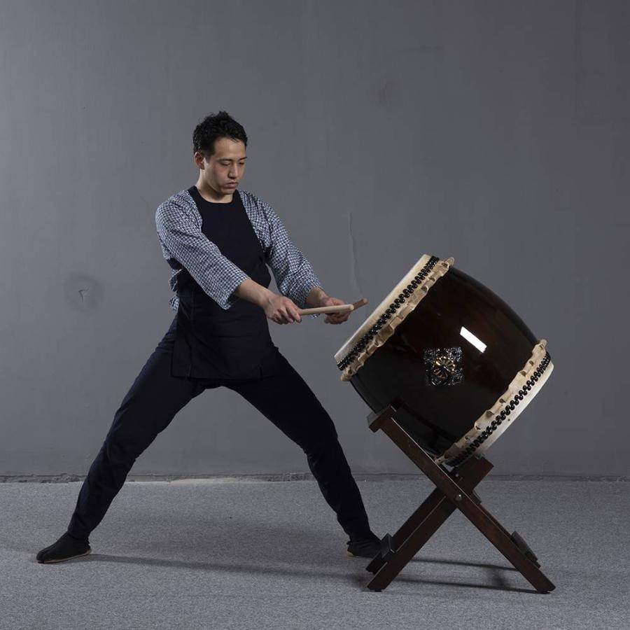 長胴太鼓台 太鼓スタンド 長胴太鼓用ななめ台 1尺3寸・1尺4寸用 : 和