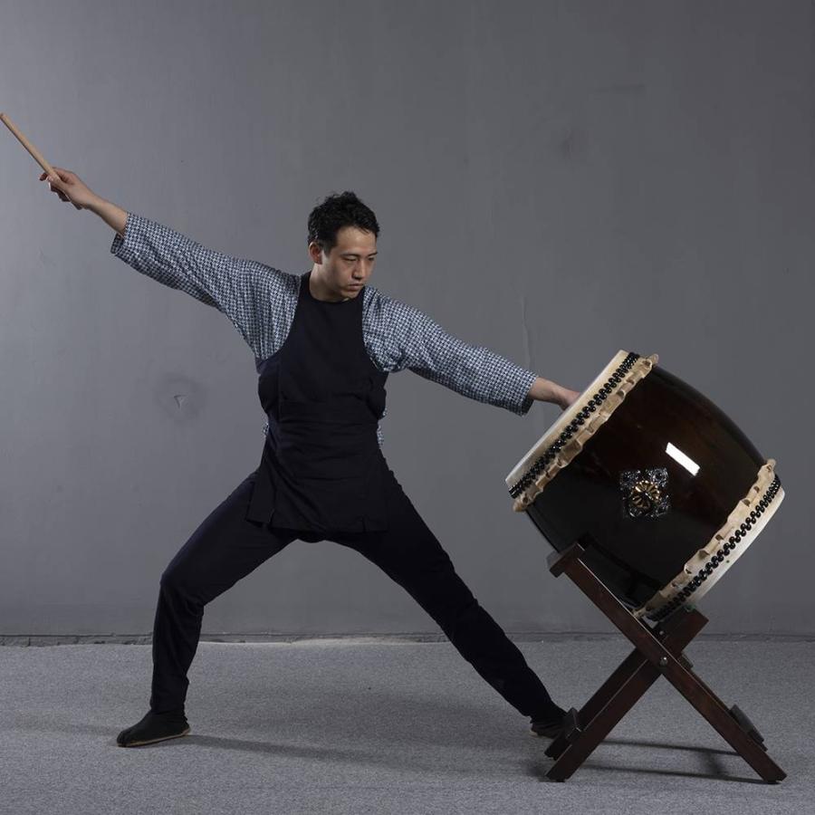 長胴太鼓台 太鼓スタンド 長胴太鼓用ななめ台 1尺3寸・1尺4寸用 : 和