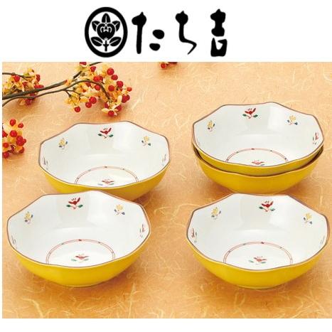 たち吉 花あわせ 煮物鉢5客 : ギフトハウスタカノYahoo!店 - 通販