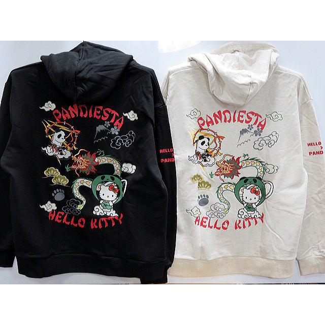 大きいサイズ Hello Kitty × PANDIESTAJAPAN 風雷神フルZIPパーカー