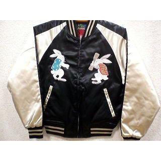 スカジャン うさぎ 日本製本格刺繍のスカジャン 2L : takafuku1915