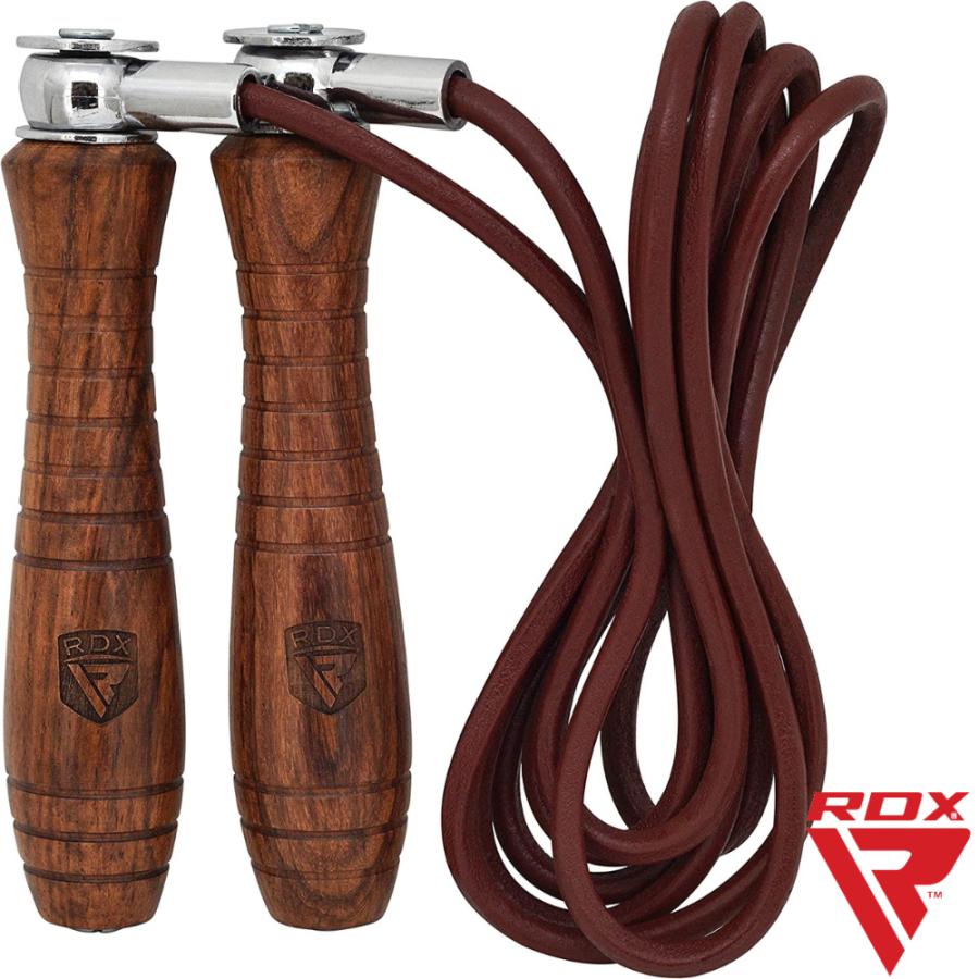 RDX レザー スキッピングローブ 縄跳び 革製 ジャンプロープ なわとび