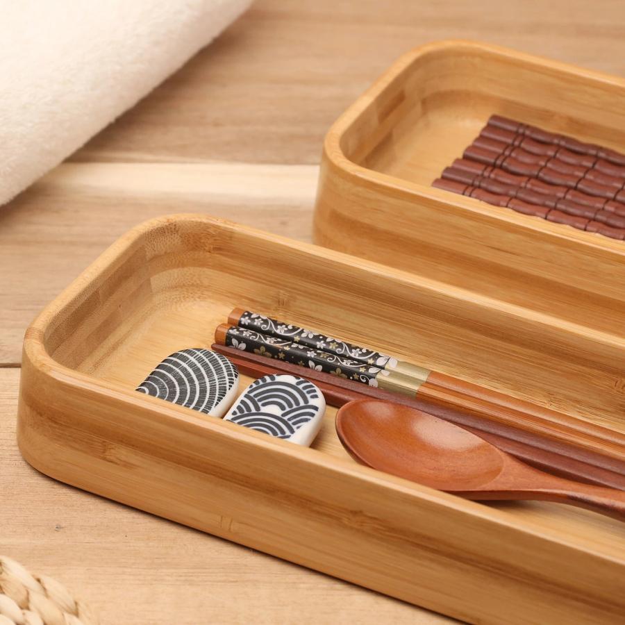 カトラリーケース 箸スプーン収納 レビュー特典 収納ケース 竹製