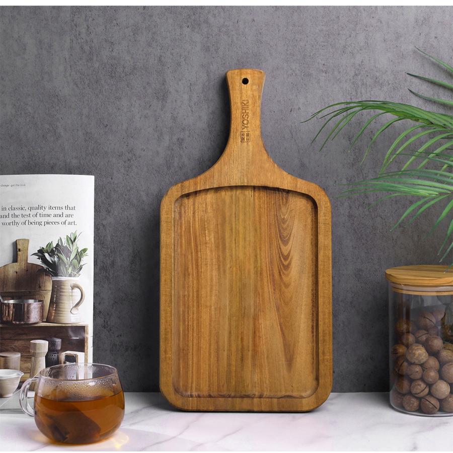 カッティングボード レビュー特典 まな板 木製 ピザボード 四角 お皿に