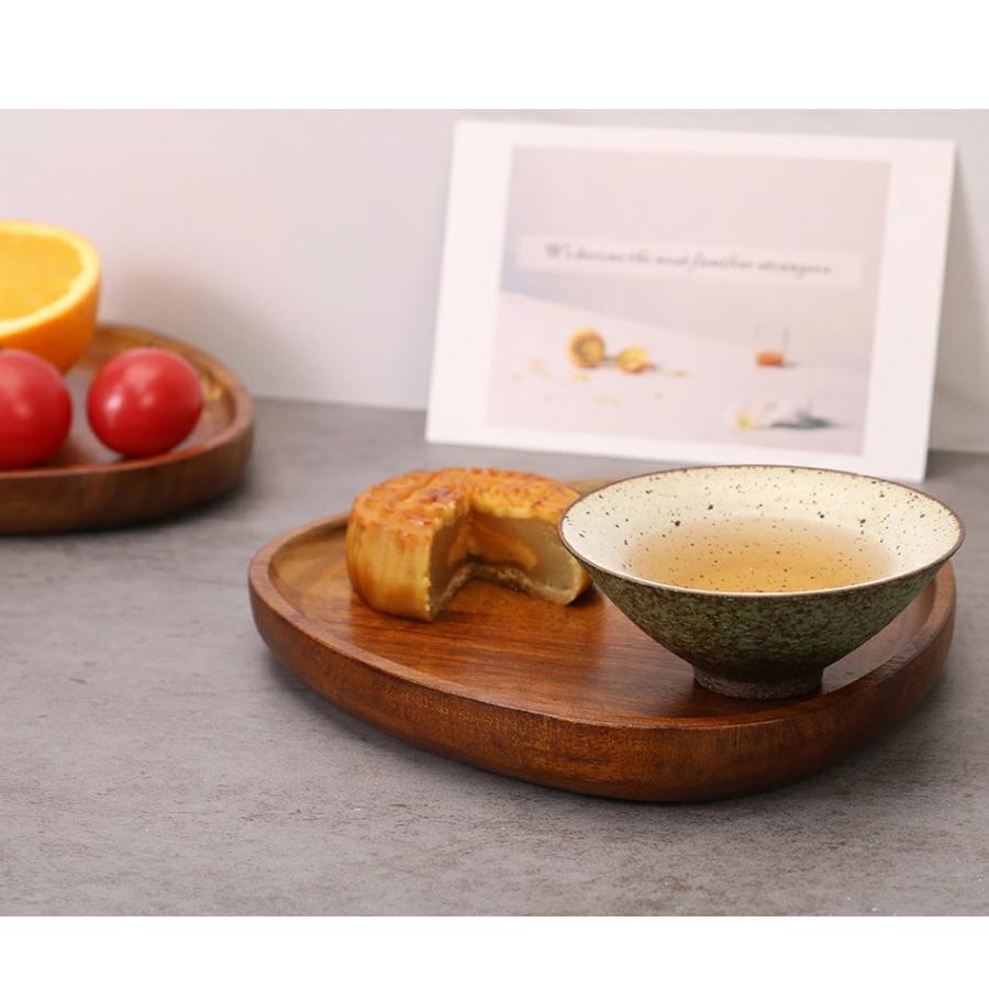 木のお皿 ウッドプレート 木製 2枚セット レビュー特典 木皿 お菓子用