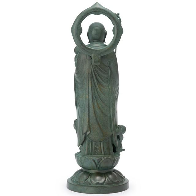 水子地蔵菩薩(子安地蔵菩薩) 合金製青銅色 15.5cm【牧田秀雲作