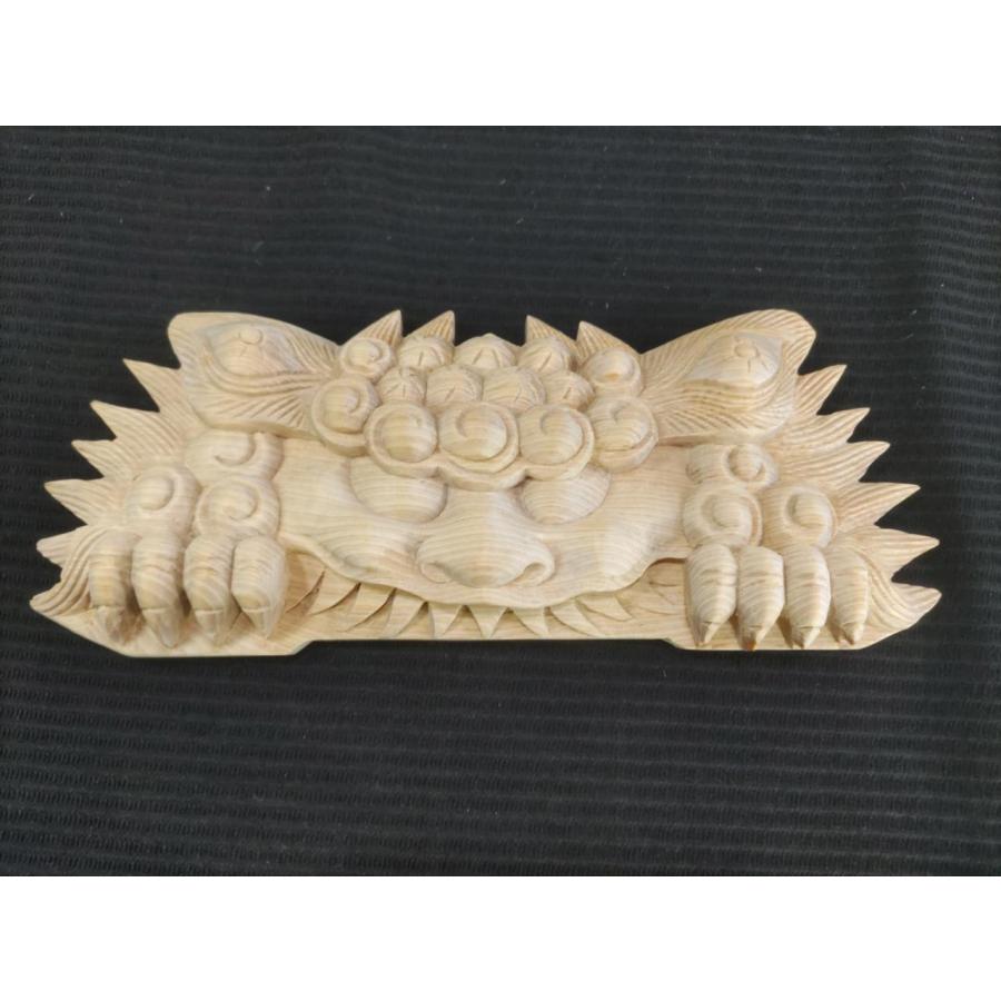 在庫処分品！【獅子噛み】 山車、だんぢり、神輿前山彫刻部材 幅30cm