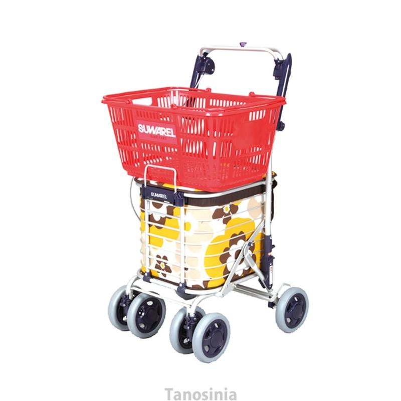 バッグ付アルミワイヤーカート スワレル ユーバ産業 折りたたみ