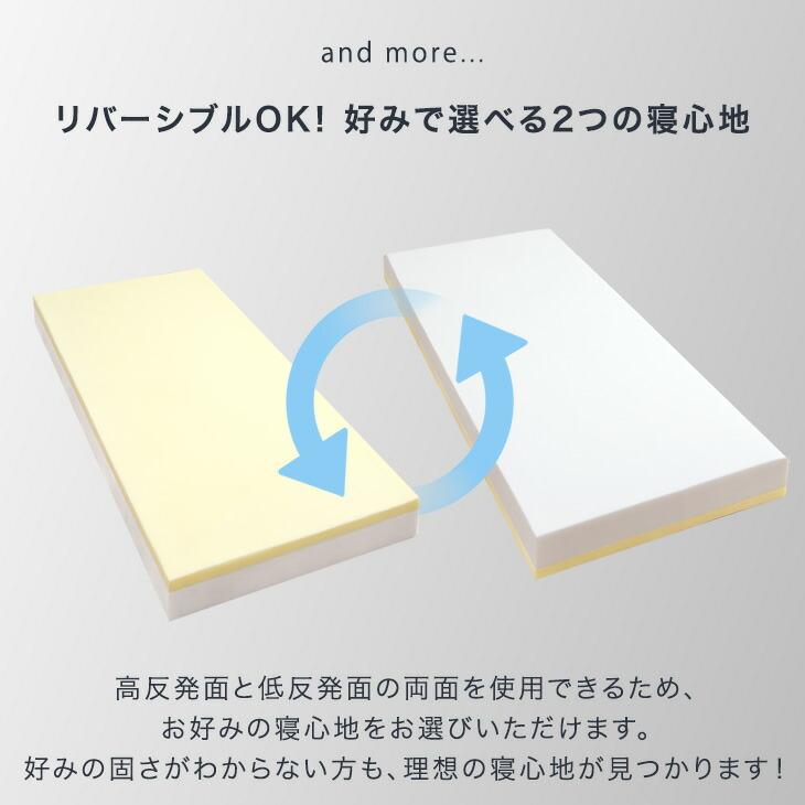 タンスのゲン マットレス ダブル 超極厚 20cm 高反発 低反発