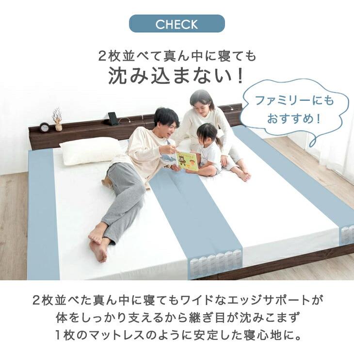 タンスのゲン マットレス シングル 厚み22cm 線径2.3mm ベッドマット