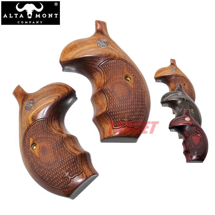 アルタモント S&W Kフレーム ラウンドバット用 木製グリップ