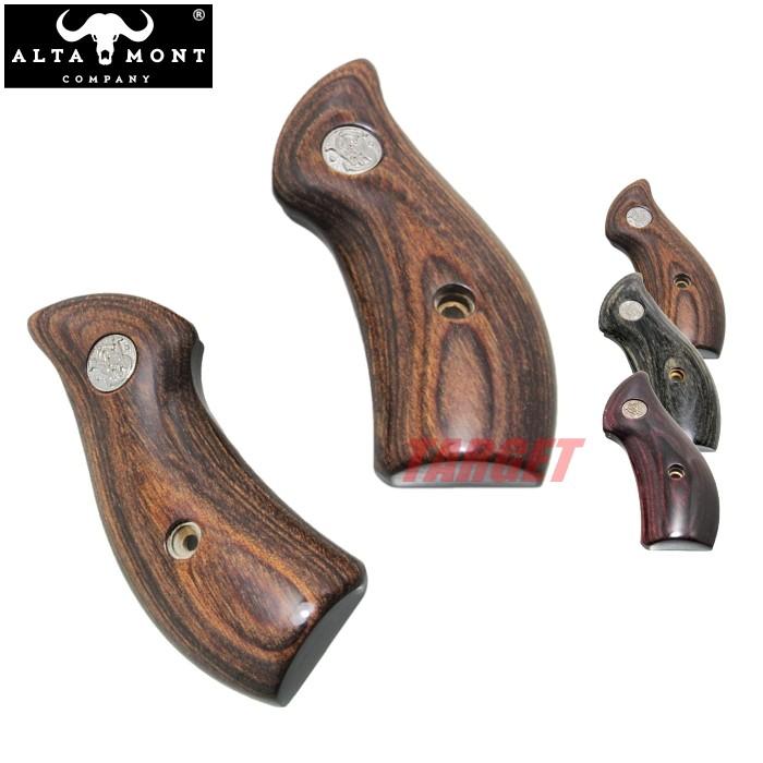 アルタモント S&W Jフレーム ラウンドバット用 木製グリップ