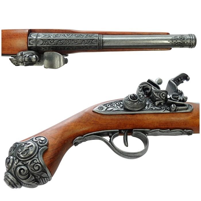 ☆DENIX フリントロックピストル グレー 1077/G (デニックス フリント