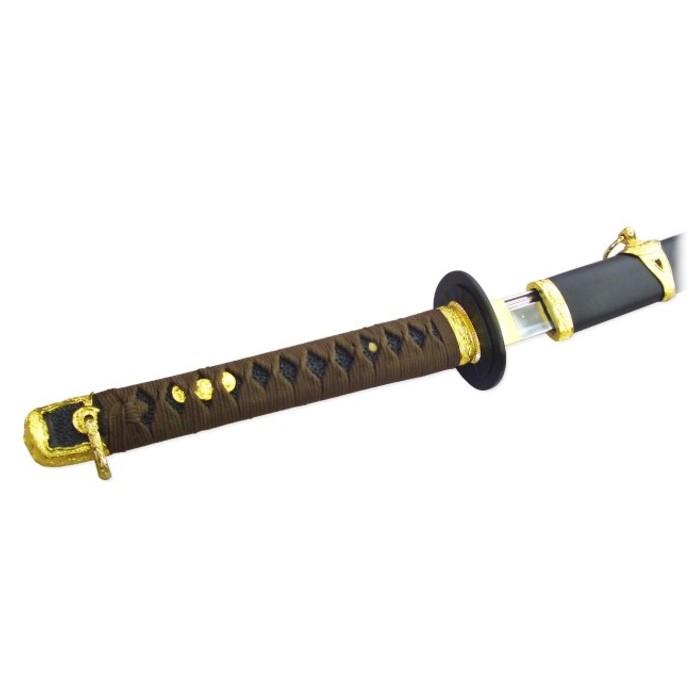 ☆尾形刀剣 軍刀 大日本帝国 海軍 大刀 樋入刀身 茶紐/黒柄 黒木鞘 GN