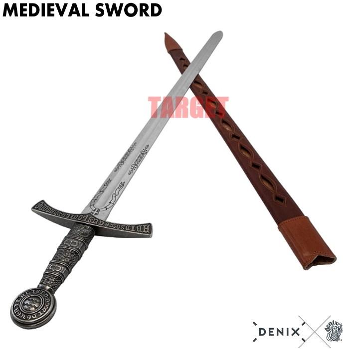 DENIX メディーバルソード ブラウン/シルバー フランス 6202