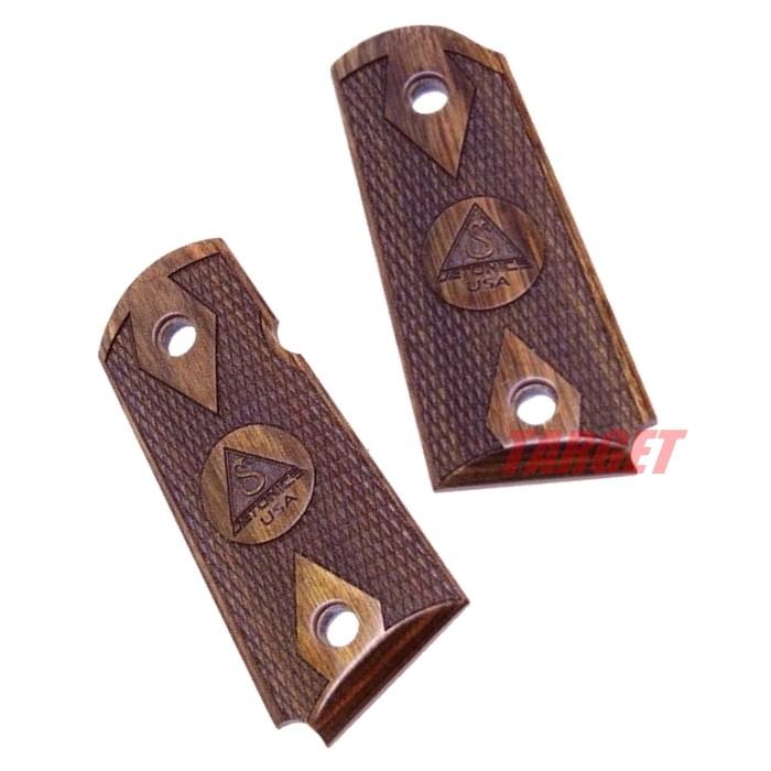 アルタモント デトニクス.45用 木製グリップ ダイヤチェッカー ロゴ