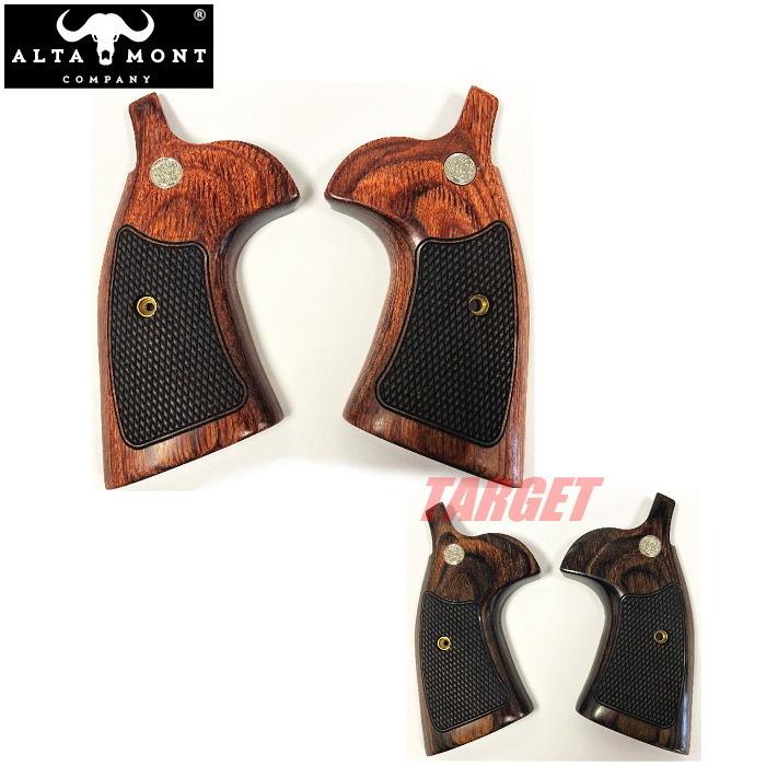 アルタモント S&W Kフレーム ラウンドバット用 木製グリップ