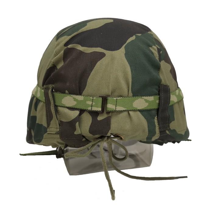 数量限定 陸上自衛隊 旧迷彩 カバー付きヘルメット 鉄帽ゴム付 （鉄帽