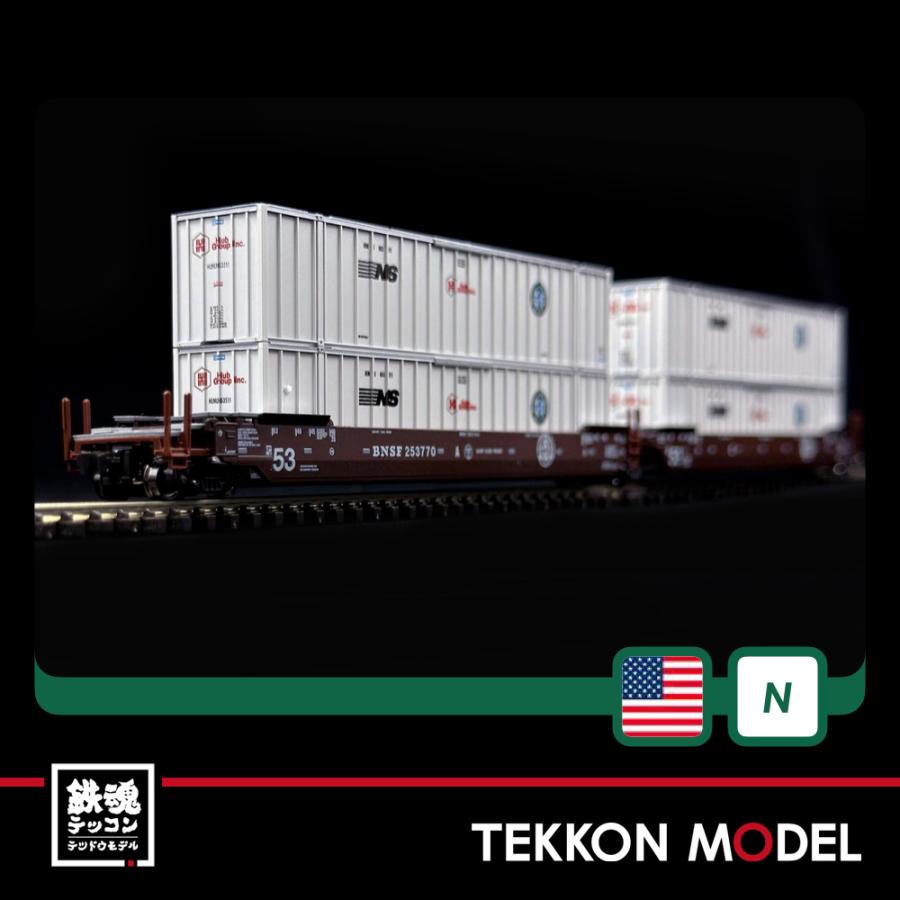 カトー（KATO） Nゲージ KATO USA 106-6185 MAXI-IV BNSF 旧ロゴ 3両