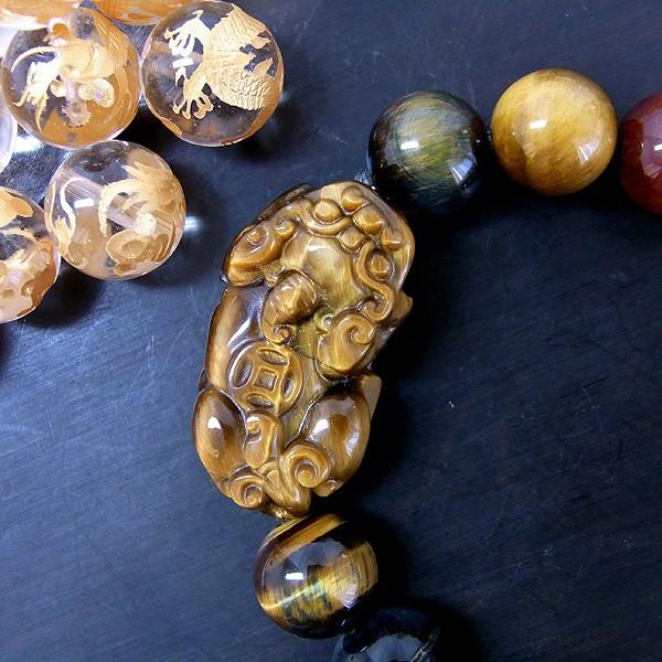 聖獣貔貅ヒキュウのリアルトレジャー ブレスレット withカラフル