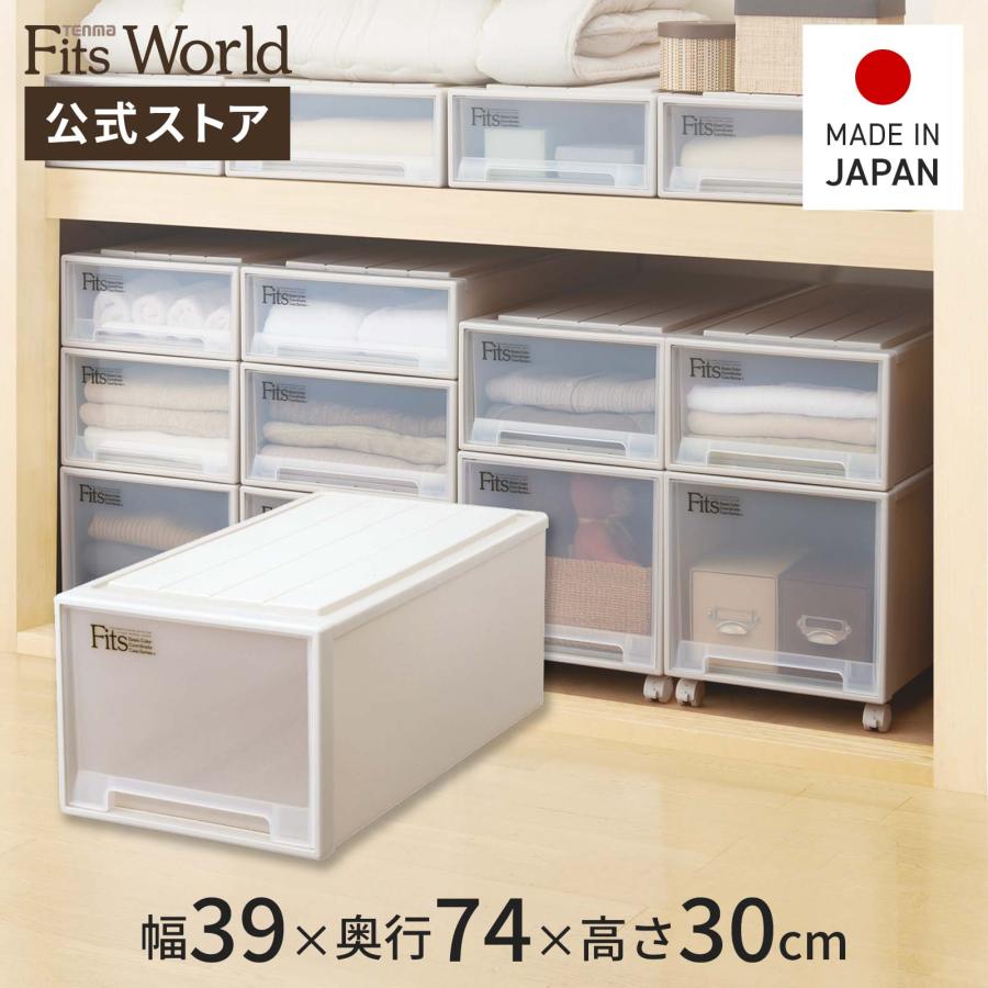 天馬 収納ケース 衣装ケース フィッツケース ディープ カプチーノ