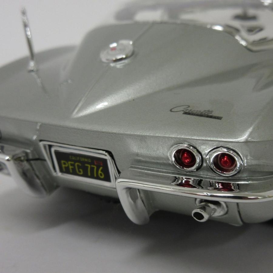 マイスト Maisto 1/18 シボレー コルベット 1965 シルバー ミニカー