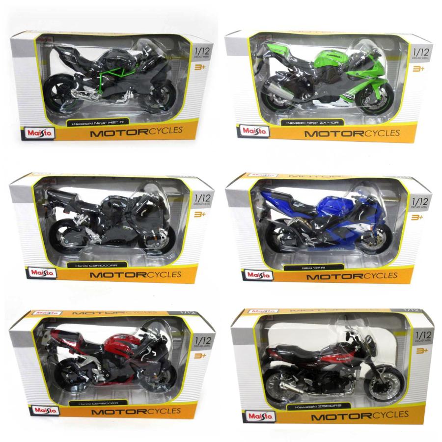 Maisto 1/12 ミニチュア オートバイ JAPAN モーターサイクル 6種セット