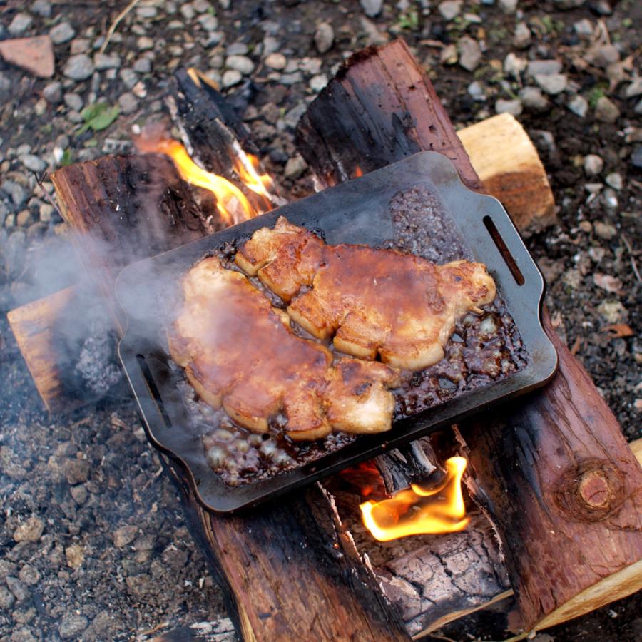 ZEOOR（ゼオール） ソロ 鉄板 キャンプ 鉄板プレート バーベキュー