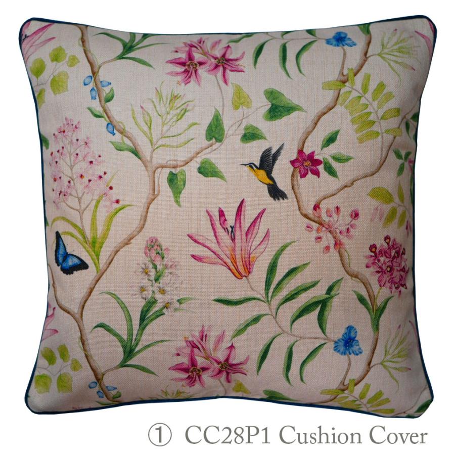 THE-SECRET-GARDEN シノワズリ 花鳥柄 クッションカバー 全4種類 中国