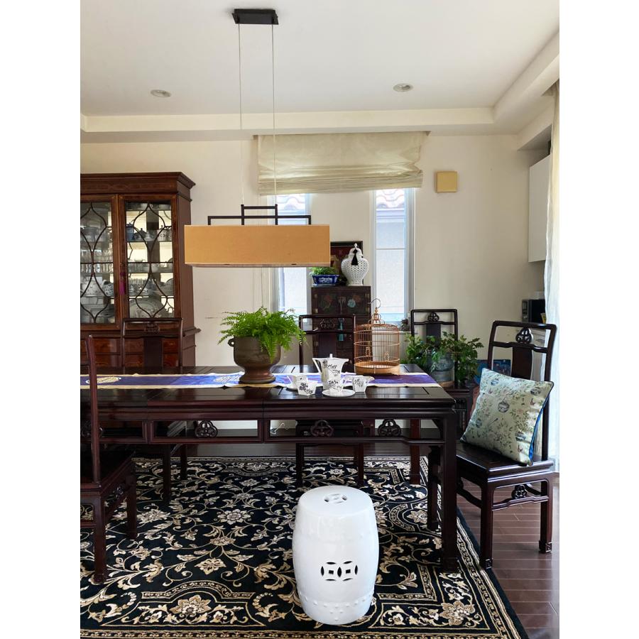 THE-SECRET-GARDEN シノワズリ スツール 陶器椅子 花鳥柄 ホワイト