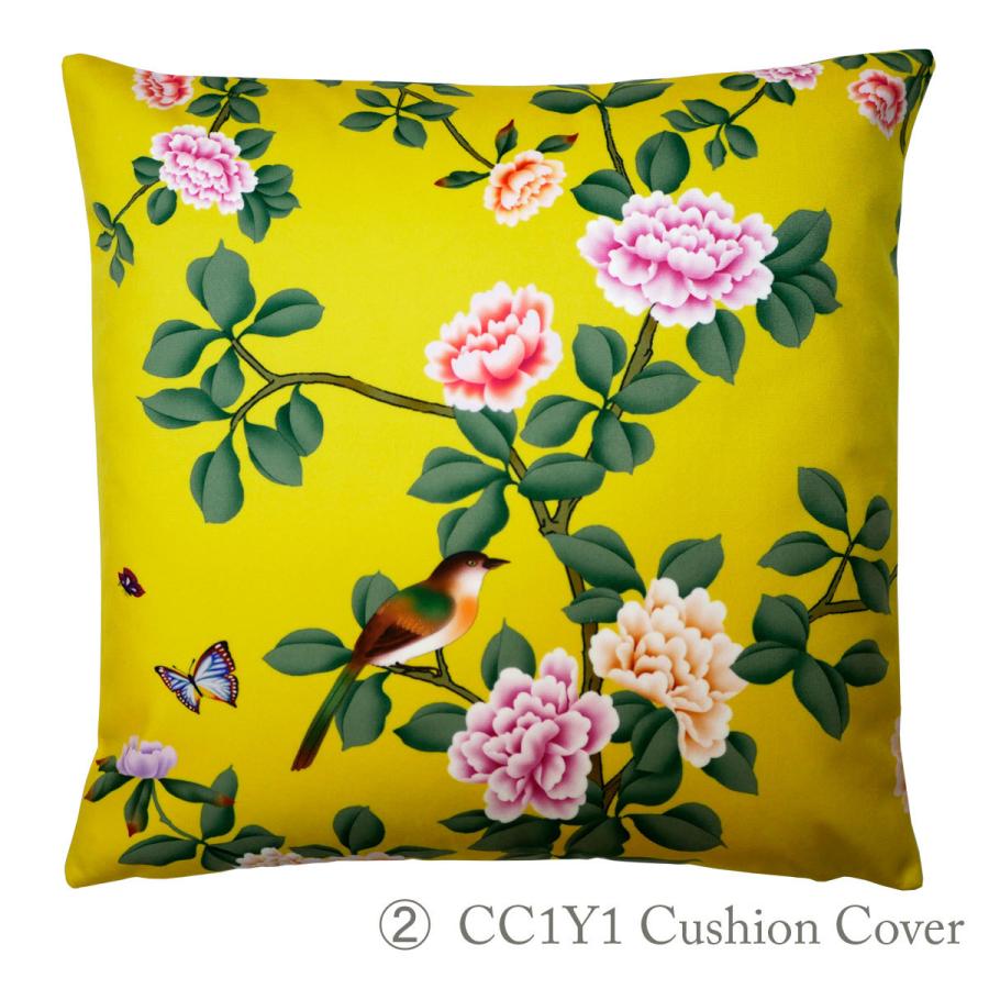 THE-SECRET-GARDEN シノワズリ クッションカバー 45×45 全4種類 花鳥柄