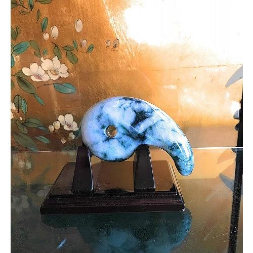 theory xyz 糸魚川翡翠 勾玉 置物 小滝産 10cm 純国産 翡翠勾玉 特大