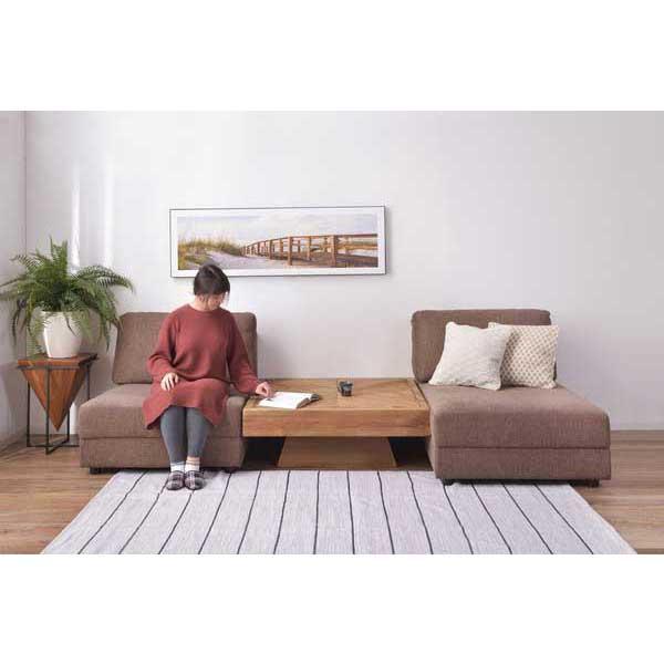 センターテーブル 大きい おしゃれ 100×100×36cm 正方形 木製 パイン古